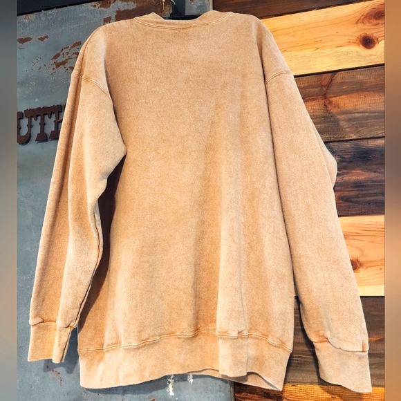 Vintage Tan Tiger Sweatshirt Medium - Picture 2 of 4